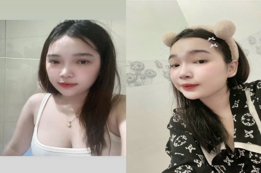 Em tròn trịa bị nhấp ra nước lênh láng