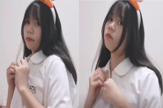 Váy kẻ nứng móc thôi cũng không sướng
